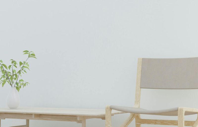 A serene training space with minimalist design and natural wood elements.